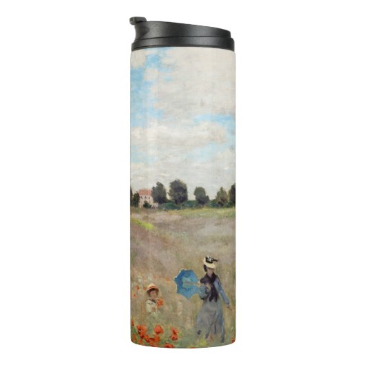 Claude Monet - Klaprozenveld Thermosbeker (Geroteerd rechts)