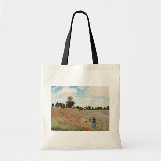 Claude Monet - Klaprozenveld Tote Bag (Voorkant)