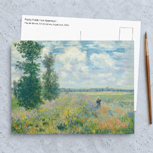 Claude Monet - Klaprozenvelden bij Argenteuil (187 Briefkaart