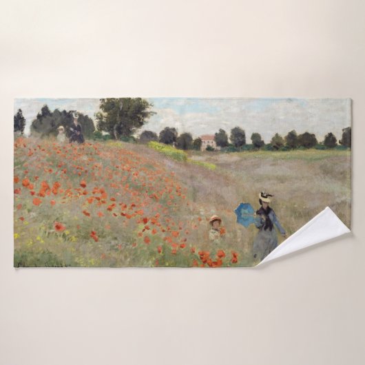 Claude Monet - Klapveld Bad Handdoek (Badhanddoek)