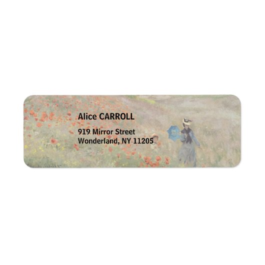 Claude Monet - Klapveld Etiket (Voorkant)