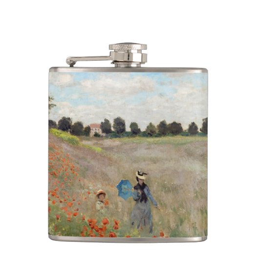 Claude Monet - Klapveld Heupfles (Voorkant)