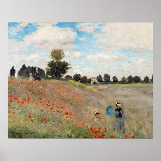 Claude Monet - Klapveld Poster (Voorkant)
