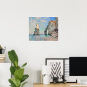 Claude Monet - Kliffen bij Etretat Poster (Thuiskantoor)