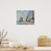 Claude Monet - Kliffen bij Etretat Poster (Keuken)