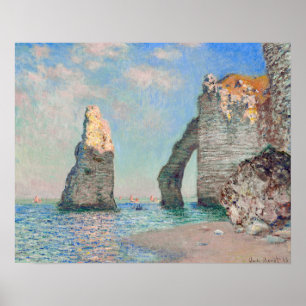 Claude Monet - Kliffen bij Etretat Poster