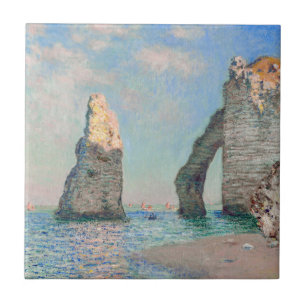 Claude Monet - Kliffen bij Etretat Tegeltje