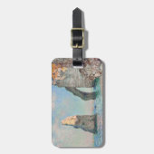 Claude Monet - Kliffen op Etretat Bagagelabel (Voorkant verticaal)