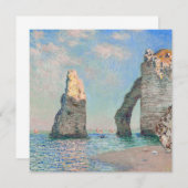 Claude Monet - Kliffen op Etretat Bedankkaart (Voorkant / Achterkant)