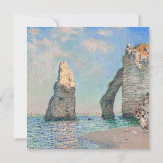 Claude Monet - Kliffen op Etretat Bedankkaart (Voorkant)