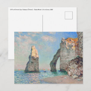 Claude Monet - Kliffen op Etretat Briefkaart