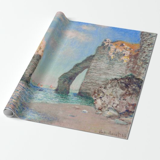 Claude Monet - Kliffen op Etretat Cadeaupapier (Uitgerold)