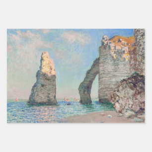 Claude Monet - Kliffen op Etretat Inpakpapier Vel