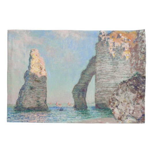 Claude Monet - Kliffen op Etretat Kussensloop (Achterkant)