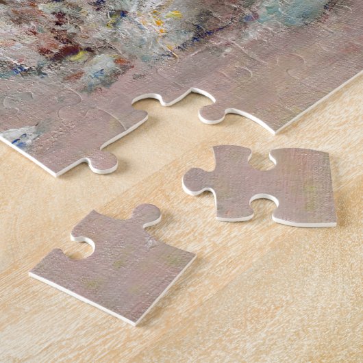 Claude Monet - Kliffen op Etretat Legpuzzel (Zijkant)