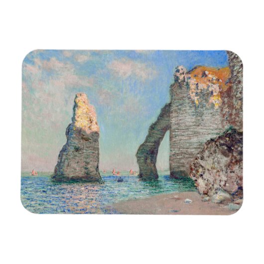 Claude Monet - Kliffen op Etretat Magneet (Horizontaal)