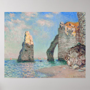 Claude Monet - Kliffen op Etretat Poster