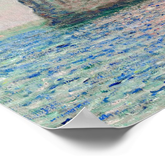 Claude Monet - Kliffen op Etretat Poster (Hoek)