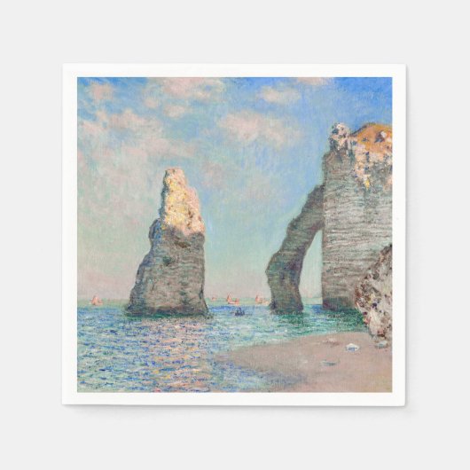 Claude Monet - Kliffen op Etretat Servet (Voorkant)