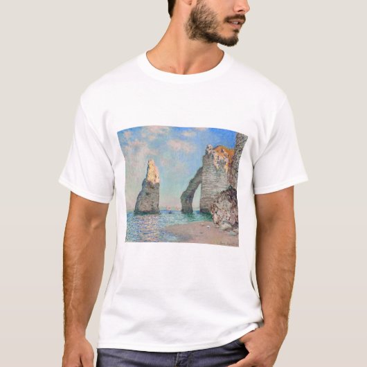 Claude Monet - Kliffen op Etretat T-shirt (Voorkant)