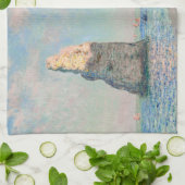 Claude Monet - Kliffen op Etretat Theedoek (Gevouwen)