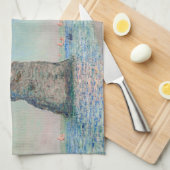 Claude Monet - Kliffen op Etretat Theedoek (Quarter Fold)