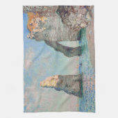 Claude Monet - Kliffen op Etretat Theedoek (Verticaal)