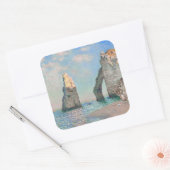 Claude Monet - Kliffen op Etretat Vierkante Sticker (Envelop)