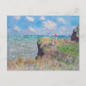 Claude Monet - Klipwandeling bij Pourville Briefkaart (Voorkant)