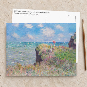 Claude Monet - Klipwandeling bij Pourville Briefkaart