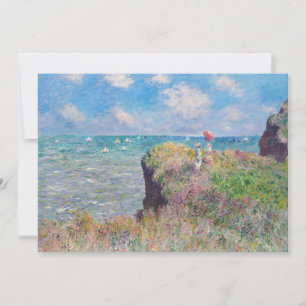 Claude Monet - Klipwandeling bij Pourville Kaart