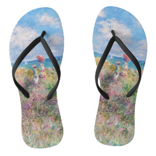 Claude Monet - Klipwandeling bij Pourville Teenslippers