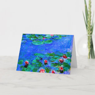 Claude Monet kunst: Waterlelies (rood),  Kaart