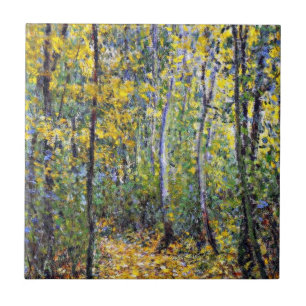 Claude Monet kunst: Wood Lane, schilderij van Mone Tegeltje