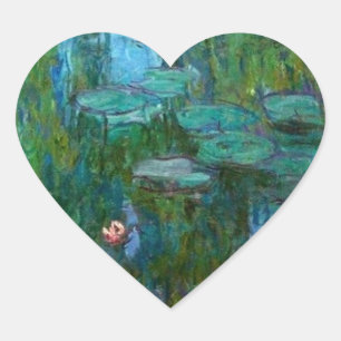 Claude Monet Kunstenaar Schilder Destiny Gifts Hart Sticker