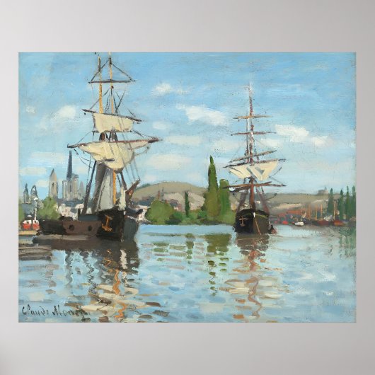 Claude Monet kunstschilderij Poster (Voorkant)