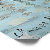 Claude Monet kunstschilderij Poster (Hoek)