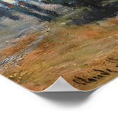 Claude Monet kunstschilderij Poster (Hoek)
