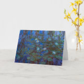 Claude Monet kunstwerk - Blue Water Lilies Kaart (Gele Bloem)