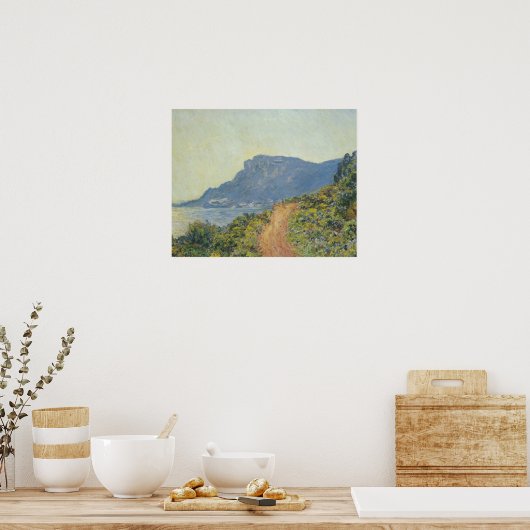 Claude Monet - La Corniche bij Monaco Poster (Keuken)