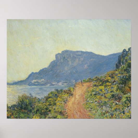 Claude Monet - La Corniche bij Monaco Poster (Voorkant)