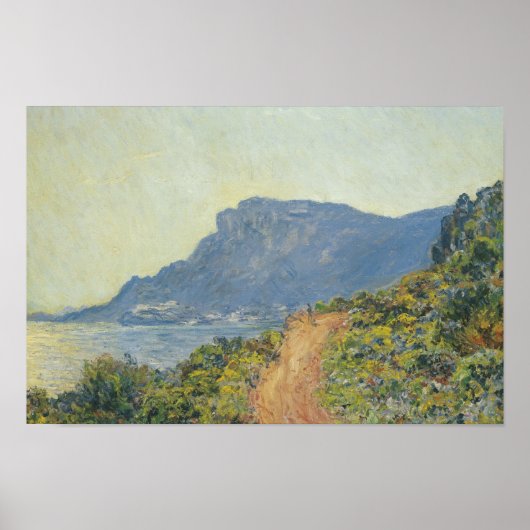 Claude Monet - La Corniche bij Monaco Poster (Voorkant)