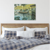 Claude Monet | La Grenouillere Canvas Afdruk (Insitu (Slaapkamer))