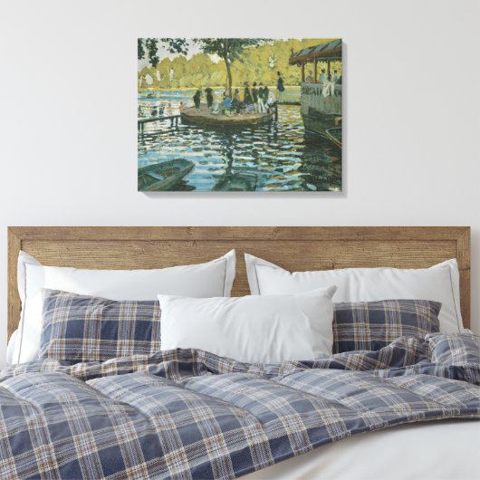 Claude Monet | La Grenouillere Canvas Afdruk (Insitu (Slaapkamer))