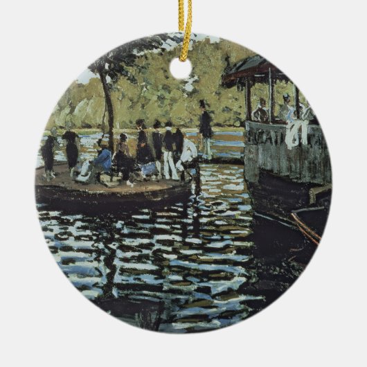 Claude Monet | La Grenouillere Keramisch Ornament (Voorkant)