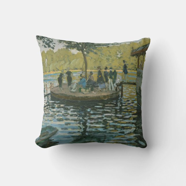 Claude Monet | La Grenouillere Kussen (Voorkant)