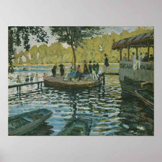 Claude Monet | La Grenouillere Poster (Voorkant)