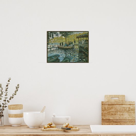 Claude Monet - La Grenouillere Poster (Keuken)