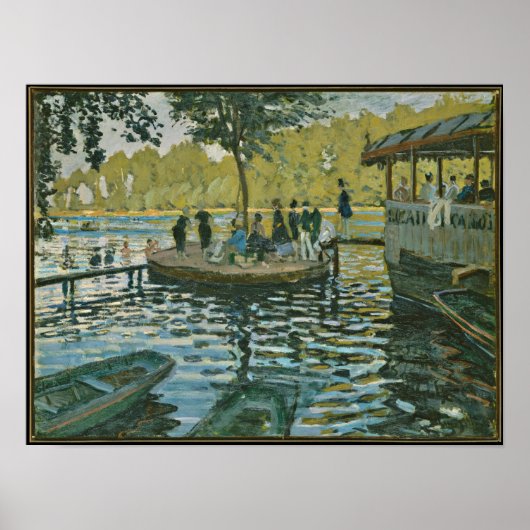 Claude Monet - La Grenouillere Poster (Voorkant)