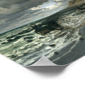 Claude Monet - La Pointe DE La Hève at Low Tide Poster (Hoek)